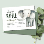 Wild One Safari Animals Diaper Baby shower Raffle Informatiekaartje<br><div class="desc">Welkom aan de wilde kant met onze Kaart van de 'Wild One Safari Animals Diaper Raffle Baby shower Enclosure'. Als je een veilig baby shower voor een kleine jongen ontvangt, is deze schattige omhullingskaart de perfecte aanvulling op je viering. Met een mooi voorbeeld van een olifant, tegen de achtergrond van...</div>