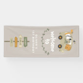 Wild One Safari Animals First Birthday Banner (Horizontaal)