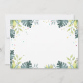 Wild One Safari Animals First Birthday Invitation Kaart (Achterkant)