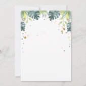 Wild One Safari Animals First Birthday Invitation Kaart (Achterkant)