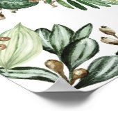 Wild One Safari Animals Oerwoud Greenery Birthday Poster (Hoek)