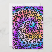 Wild One Safari Animals Rainbow Cheetah Birthday I Kaart (Achterkant)