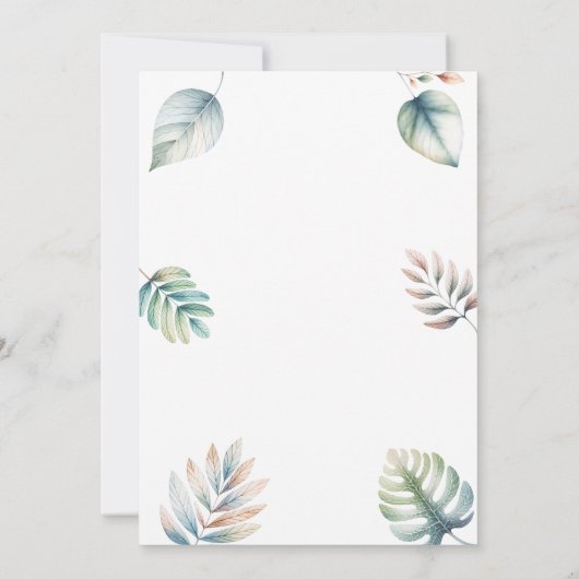 Wild One Safari Baby Boy 1e Verjaardag Kaart (Achterkant)