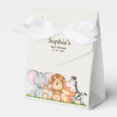 Wild One Safari Baby Shower Bedankdoosjes (Voorkant Zijde)