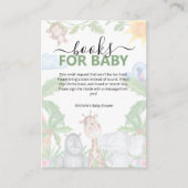 Wild One safari Baby shower Enclosure Card Informatiekaartje (Voorkant)