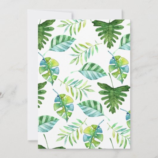 Wild One Safari Baby shower - Hartelijk dank Kaart (Achterkant)