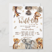 Wild One Safari Baby shower Kaart (Voorkant)