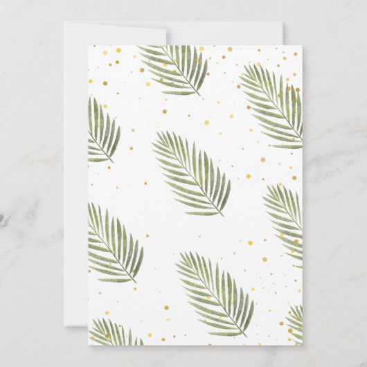 Wild One Safari Baby shower Kaart (Achterkant)