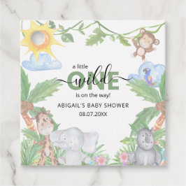 Wild One Safari Baby shower Napkins Bedankjes Labels