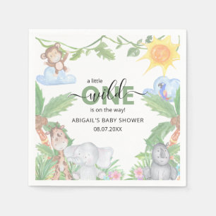 Wild One Safari Baby shower Napkins Servet
