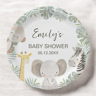 Wild One Safari Baby shower Oerwoud Animals Papieren Bordje