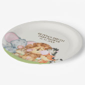 Wild One Safari Baby Shower Papieren Bordje (Gekanteld)