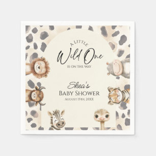 Wild One Safari Baby Shower Servet