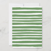 Wild One Safari | Baby shower Waterverf van dieren Kaart (Achterkant)