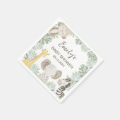 Wild One Safari Baby shower Welkomstbord Servet (Hoek)