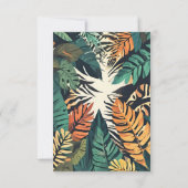 Wild One Safari Birthday Invitation Kaart (Achterkant)