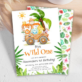 Wild One Safari Birthday Kaart