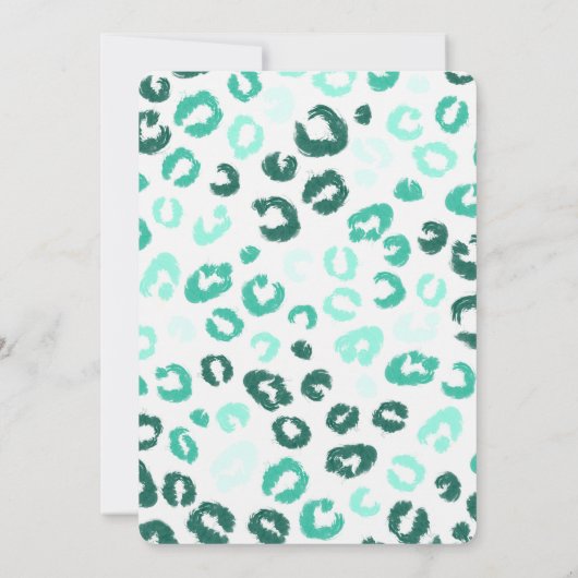 Wild One Safari Blue en Gold 1st Birthday Kaart (Achterkant)