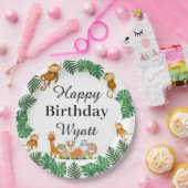 Wild One Safari Borden Verjaardag Papieren Bordje (Feest)