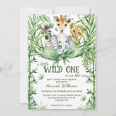 Wild One Safari Bow Baby shower Kaart (Voorkant)
