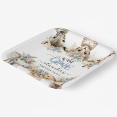 Wild One Safari Boy 1st Birthday Paper Bord (Gebogen)