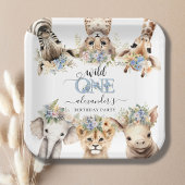 Wild One Safari Boy 1st Birthday Paper Bord