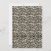 Wild One Safari Cheetah Print Ballon 1e Verjaardag Kaart (Achterkant)