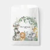Wild One Safari Cute Jungle Animals Baby Shower Bedankzakje (Voorkant)