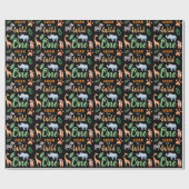 Wild One Safari Dier 1e Verjaardag Wild Things Cadeaupapier (Vlak)