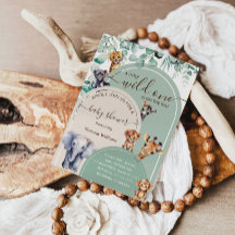 Wild One Safari Dieren Baby Shower