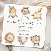 Wild One Safari Dieren Baby Shower