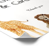 Wild One Safari Dieren Cadeaus & Kaarten Poster (Hoek)