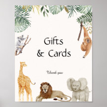 Wild One Safari Dieren Cadeaus & Kaarten Poster