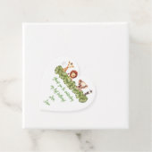 Wild One Safari Dieren Eerste Verjaardag Foto Hout Bedankjes Labels (In situ)