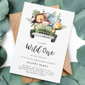 Wild One Safari Dieren Geslacht Neutraal Kaart