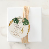 Wild one Safari dieren giraffe Verjaardag Dank u Bedankjes Labels (In situ)