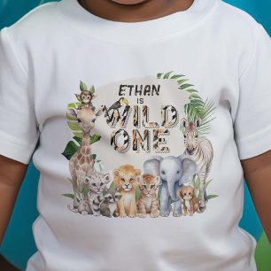 Wild one Safari Dieren Jongen 1e verjaardag
