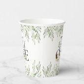 Wild One Safari Dieren Jongen 1e Verjaardagsfeest Papieren Bekers (Rechts)