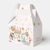 Wild one safari dieren kinderen verjaardagsfeestje bedankdoosjes (Achterkant)