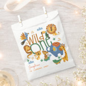 Wild one safari dieren kinderen verjaardagsfeestje bedankzakje (Geknipt)