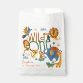 Wild one safari dieren kinderen verjaardagsfeestje bedankzakje (Voorkant)