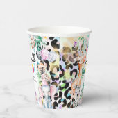 Wild ONE' Safari Dieren Koel 1e Verjaardag Papieren Bekers (Rechts)