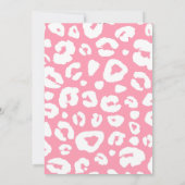 Wild One Safari Dieren meisje 1e verjaardag Kaart (Achterkant)