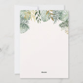 Wild One Safari Dieren Uitnodiging Kaart (Achterkant)