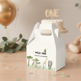 Wild One Safari Dieren Verjaardagsfeestje Bedankdoosjes