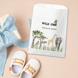 Wild One Safari Dieren Verjaardagsfeestje Bedankzakje