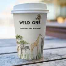 Wild One Safari Dieren Verjaardagsfeestje
