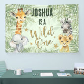 Wild One Safari Dieren Welkom Banner (Beurs)