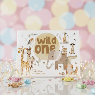 Wild one safari eerste dieren kinderen verjaardag groot cadeauzakje