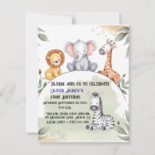 Wild One Safari, eerste uitnodiging (Voorkant)